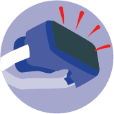 Graphic Icon of a VR headset