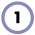 1 Graphic Icon of a one in a circle